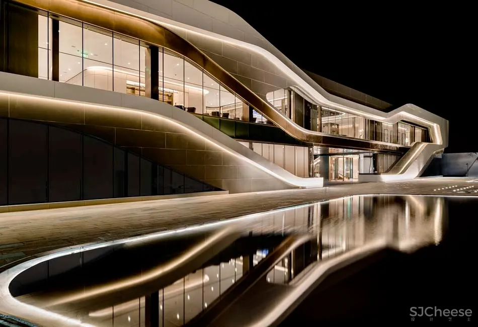 【新作】从建筑、景观、室内、软装四位一体的整体化全方位售楼中心设计