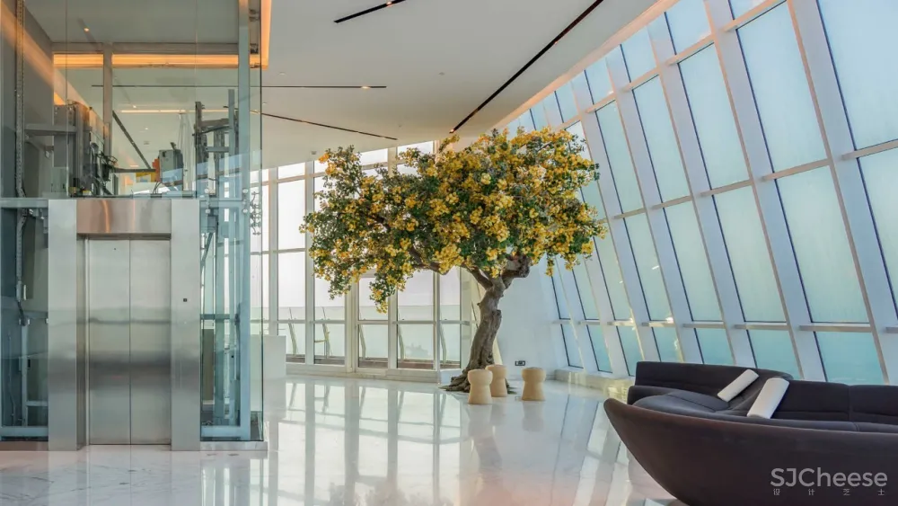 迪拜 3500m² 顶层复式,售价 2.5 亿丨竟是这种简约范儿