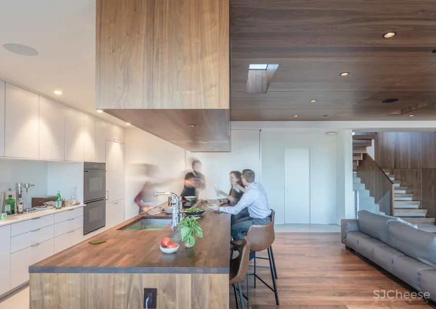 半开放式顶层公寓!旧金山277㎡木质系老宅翻新 Sidell Pakravan