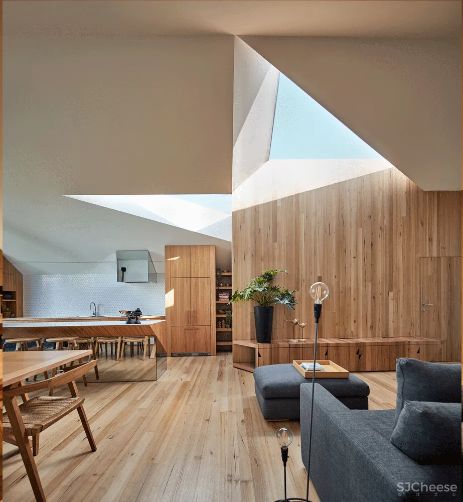 原木+几何元素丨让家更有设计感