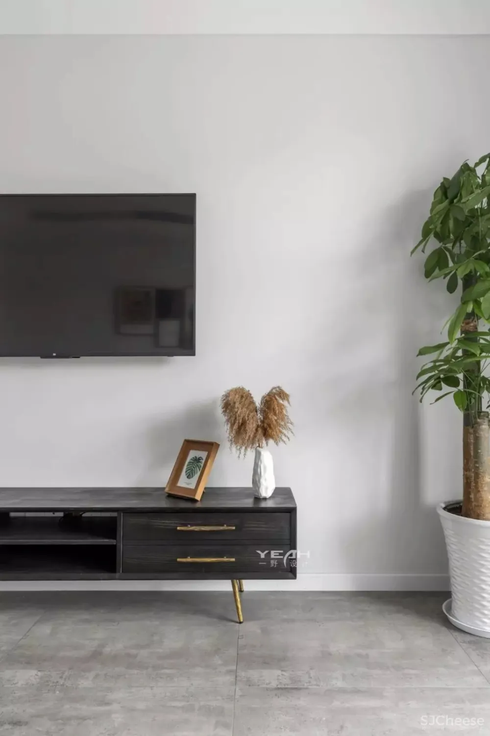 138㎡高级灰简约风住宅 一野设计