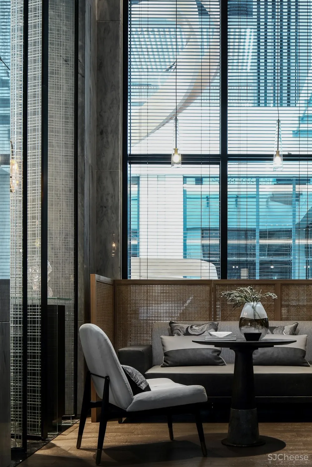 造价6500/㎡顶级售楼中心设计丨呈现出空间美感契合的精美质感