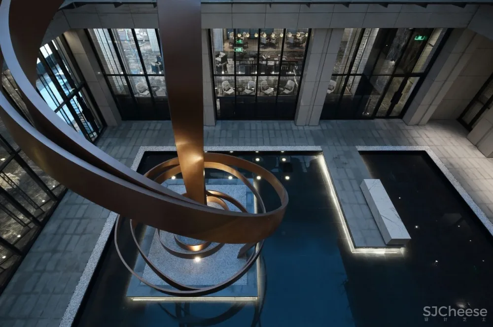 造价6500/㎡顶级售楼中心设计丨呈现出空间美感契合的精美质感