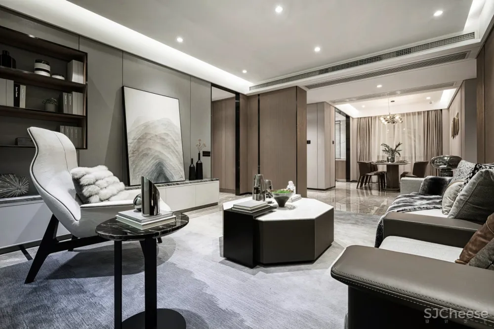 将轻奢与现代融为一体，中海望京府140样板间 SDD上达设计