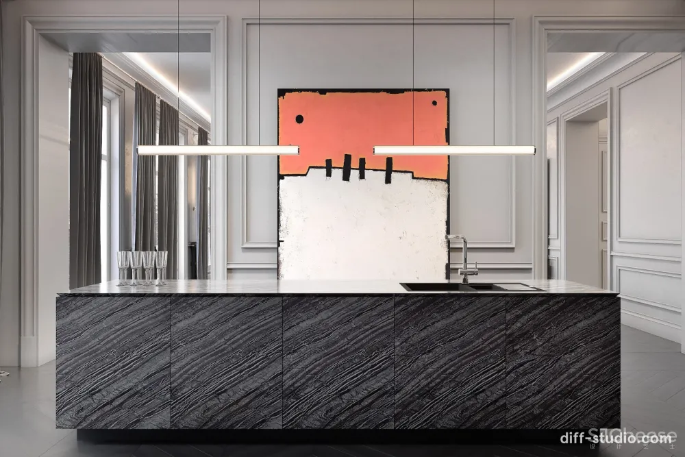 巴黎高级灰质感私宅 Diff.Studio