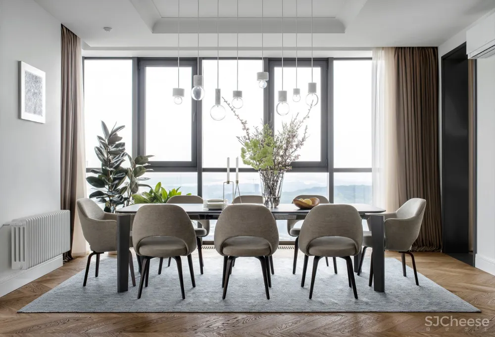 舒适主义，150m²年轻女士公寓 Balbek Bureau