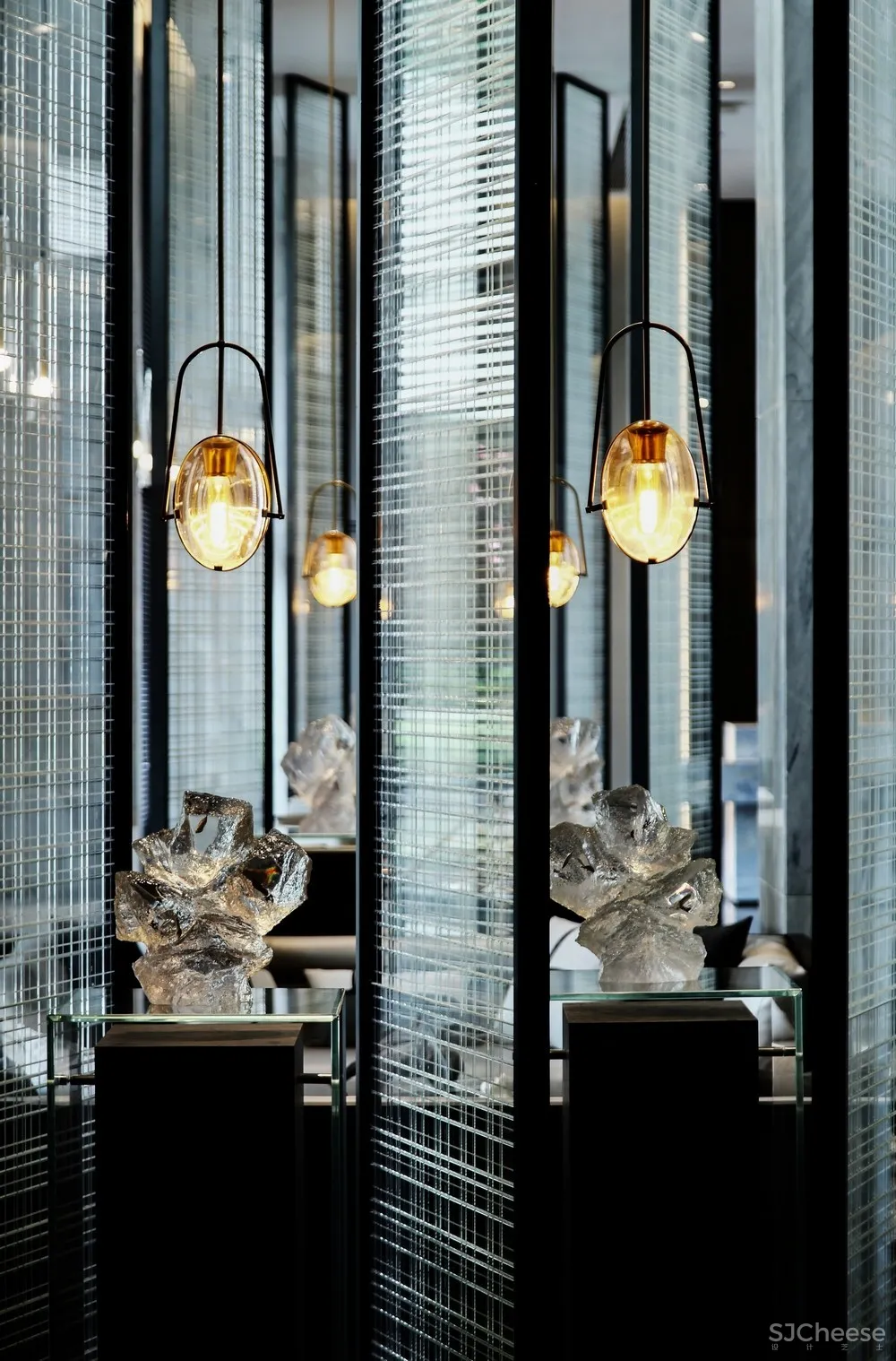 造价6500/㎡顶级售楼中心设计丨呈现出空间美感契合的精美质感