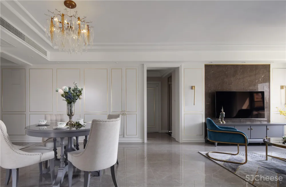 善水湾轻奢风实景 南舍空间设计