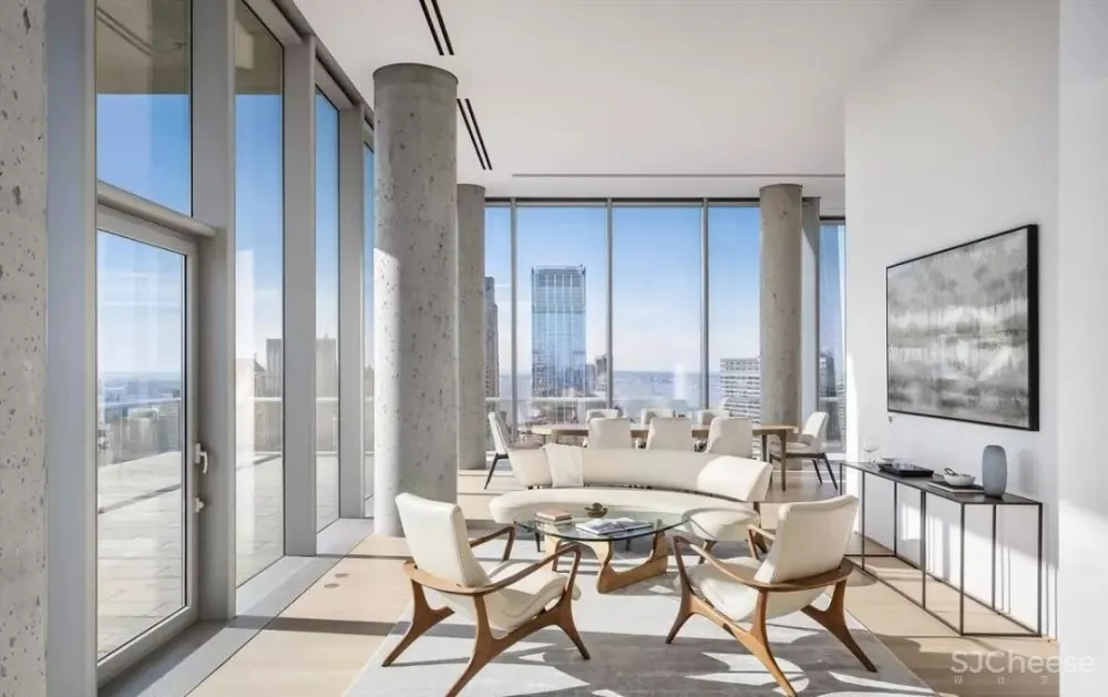 售价2亿的顶层公寓丨装修的不像精装房