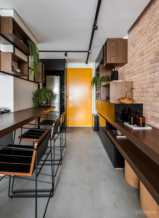 圣保罗一位年轻单身汉的49㎡现代风小公寓 Rafael Zalc