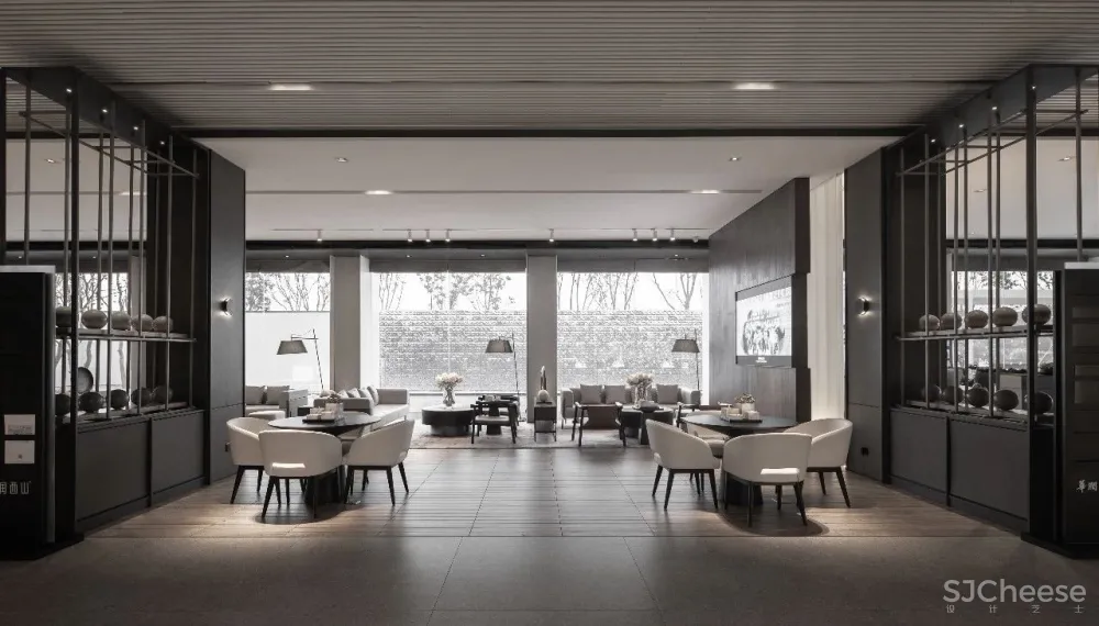 经典黑白灰营造典雅简奢空间