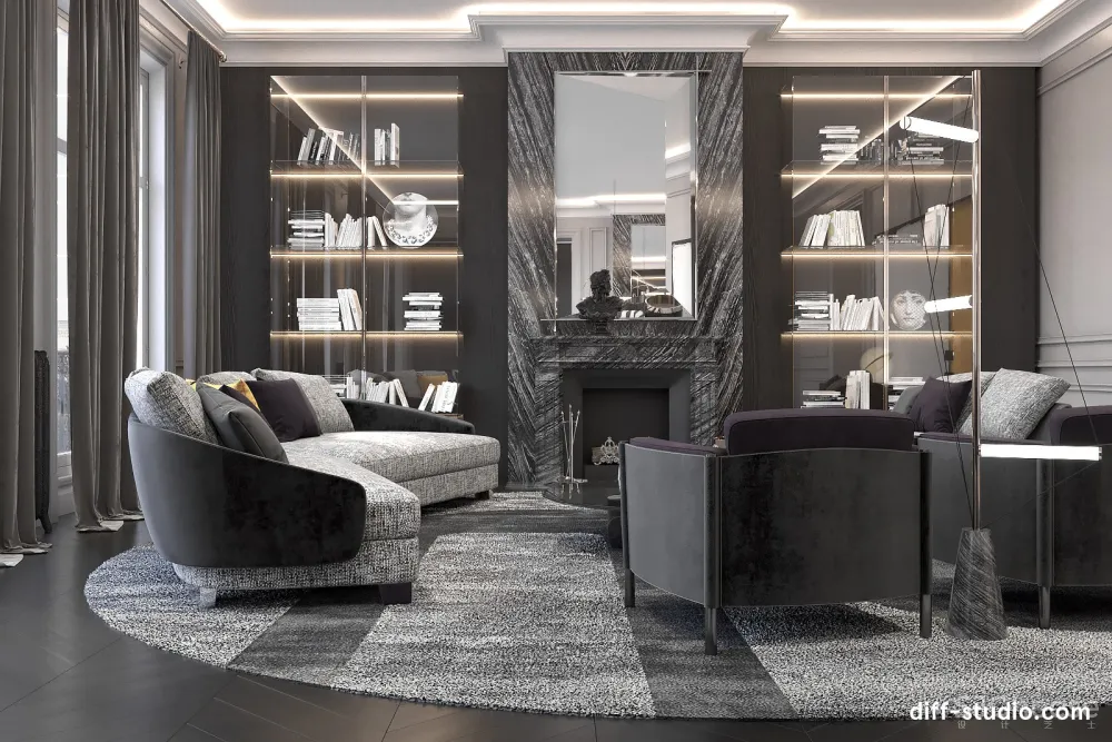 巴黎高级灰质感私宅 Diff.Studio