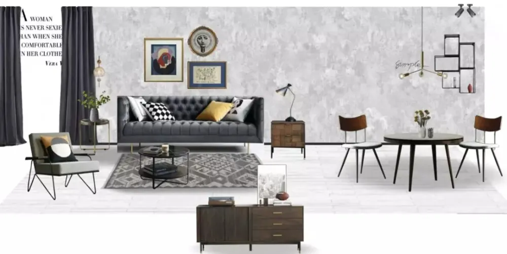 106m²南京·中建国熙台精装改造 北岩设计