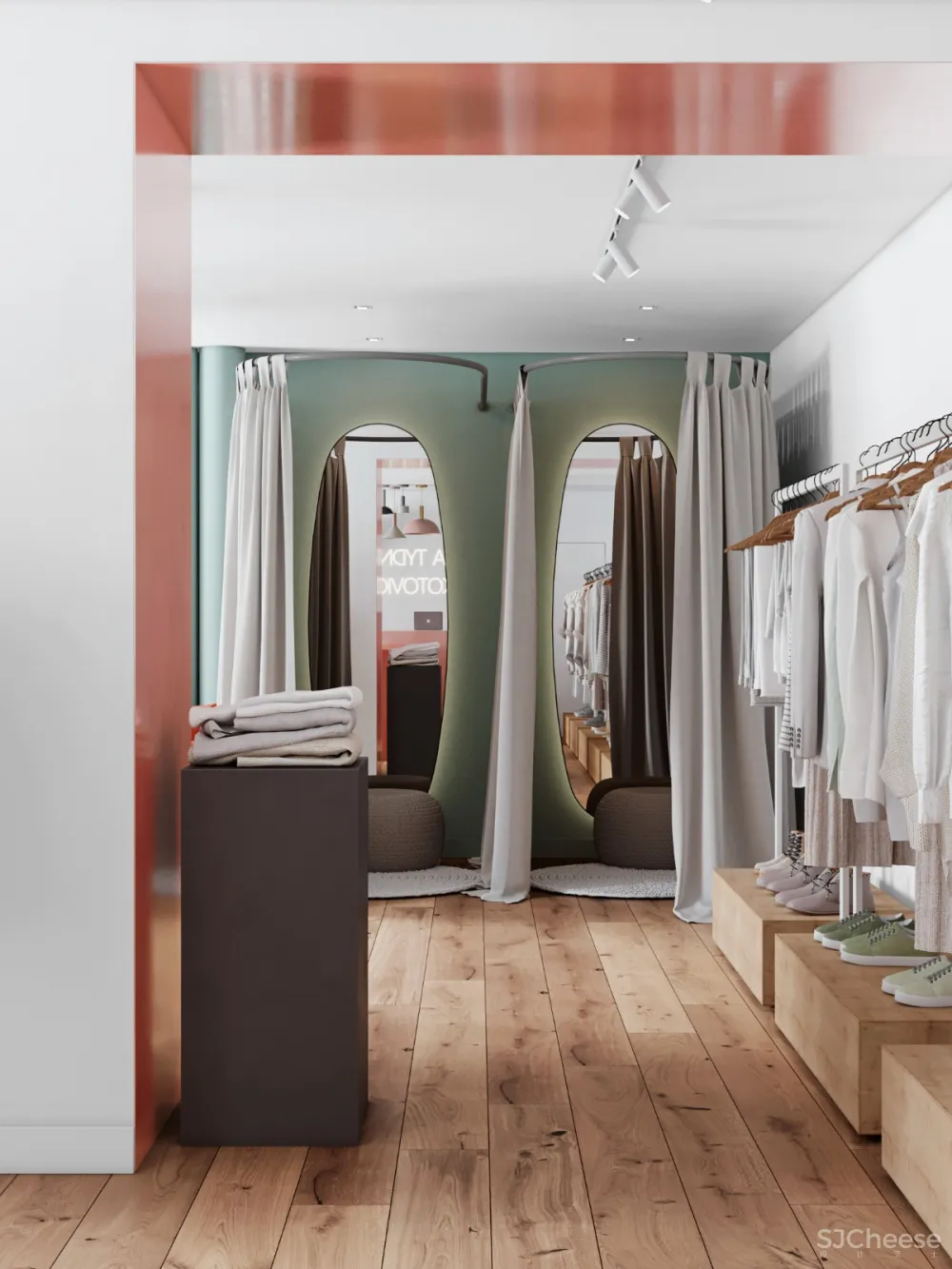 55m²乌克兰北欧风服装店 Nagornaya Julia Smirnova Maria