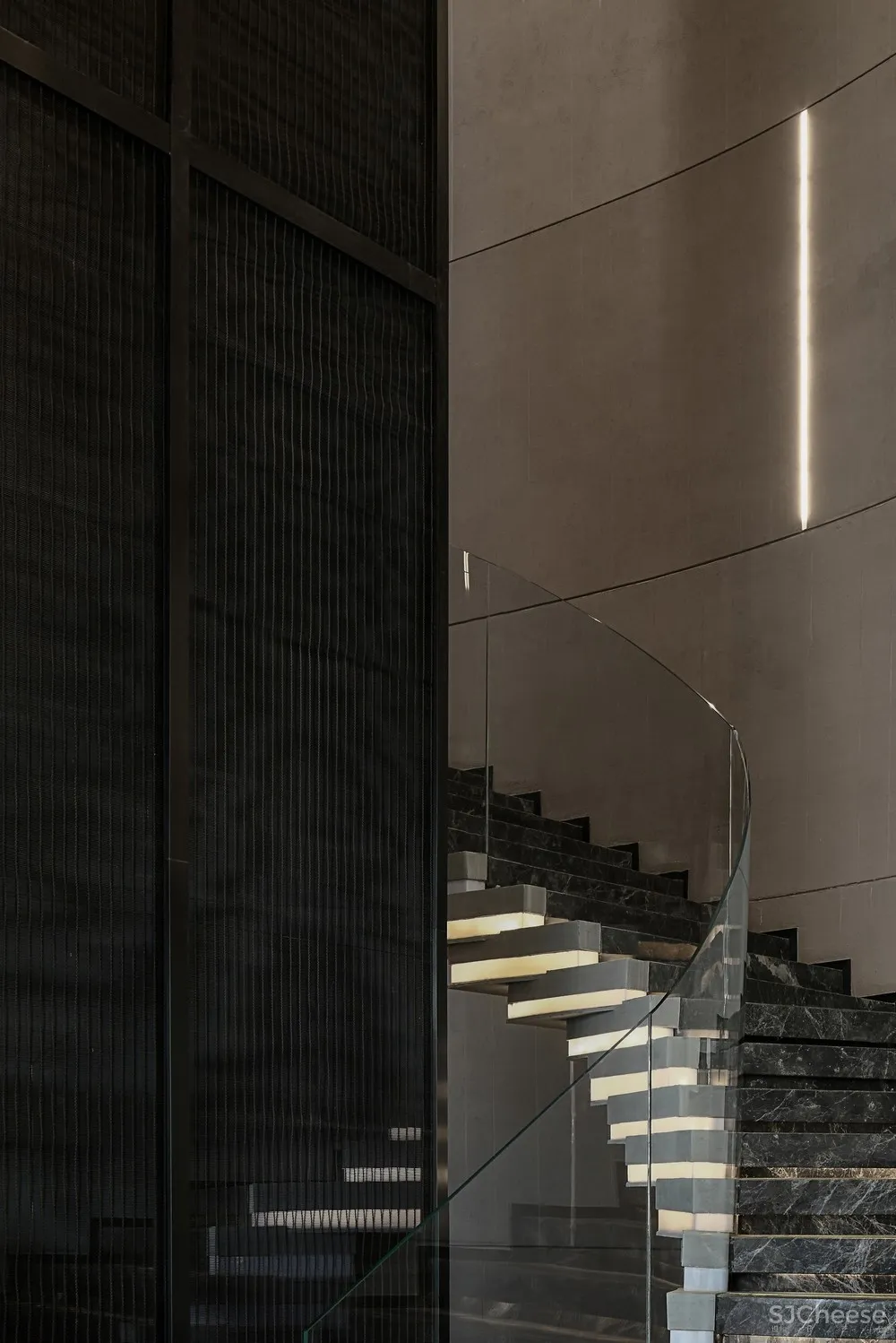 造价6500/㎡顶级售楼中心设计丨呈现出空间美感契合的精美质感