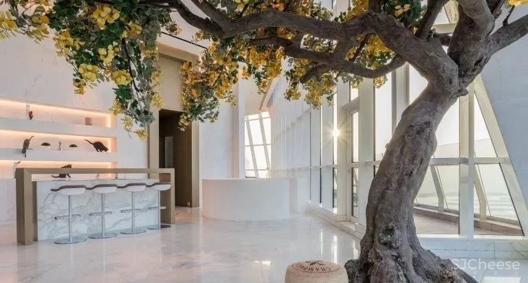 迪拜 3500m² 顶层复式,售价 2.5 亿丨竟是这种简约范儿