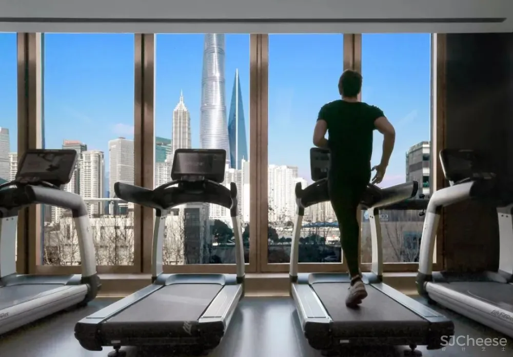 连自成年度力作!复星集团·BFC外滩金融中心空中健身会所