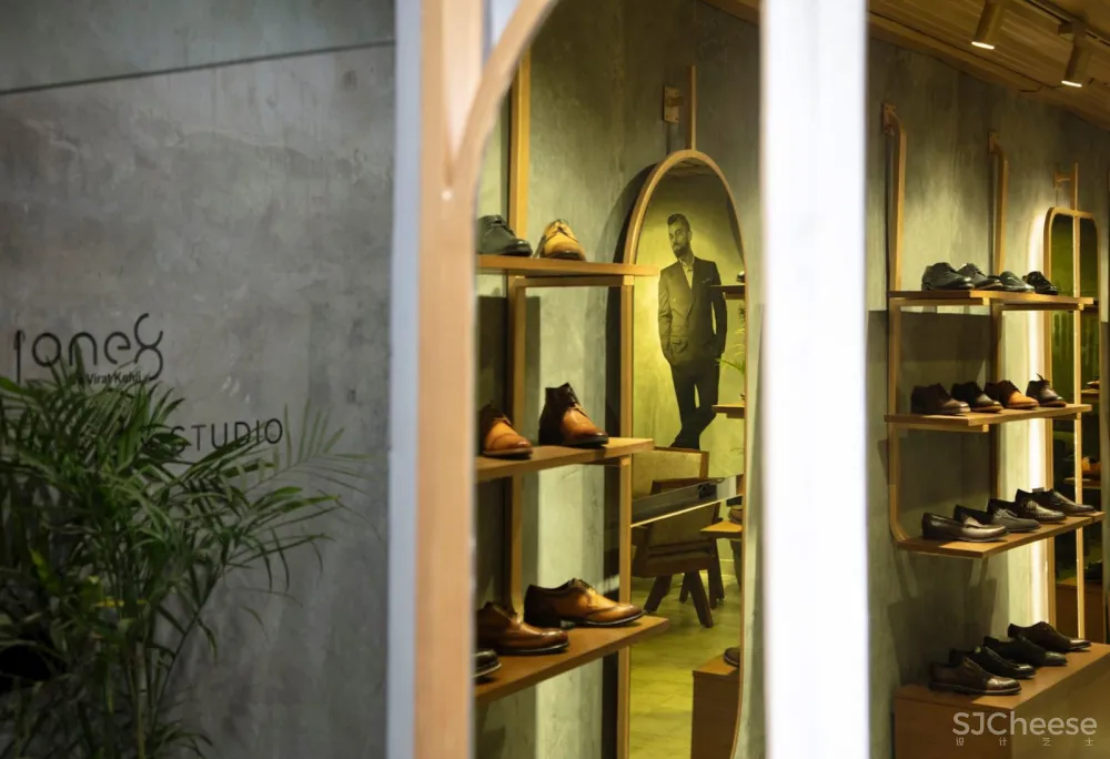 混凝土、黄铜、柚木,献给绅士们的“精英”鞋店! Renesa