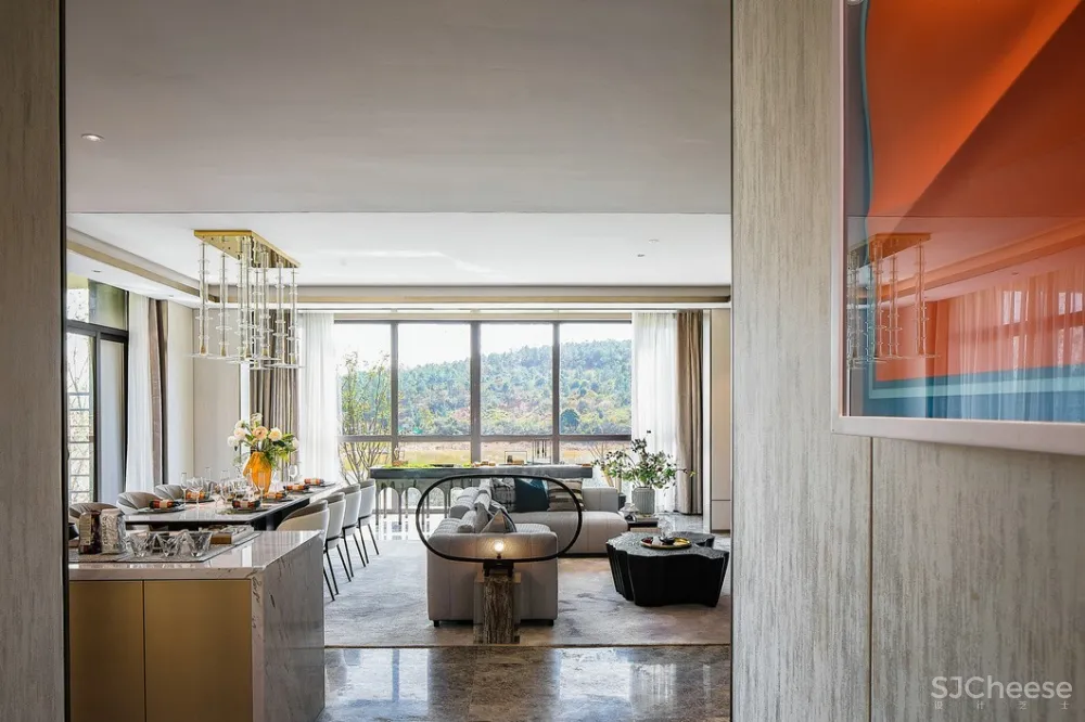 501㎡高雅简奢别墅样板间丨整个空间都弥漫着一种对艺术充满热爱