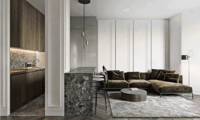 TOL'KO interiors 新作 | 高级灰+大理石