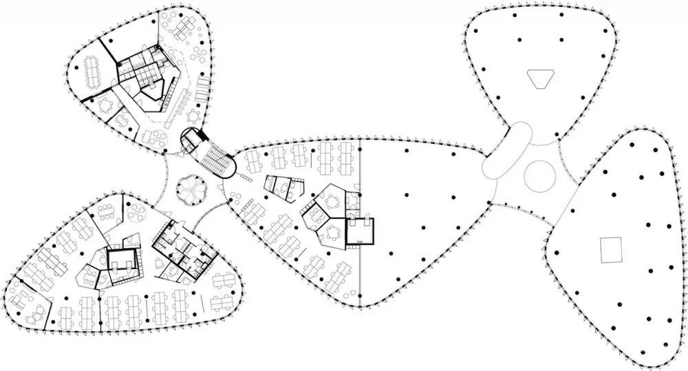 以细胞分裂、生长和分化的方式设计空间，布拉格EOH IT中心 Perspektiv s.r.o.