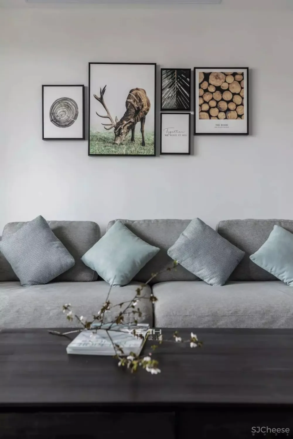 138㎡高级灰简约风住宅 一野设计