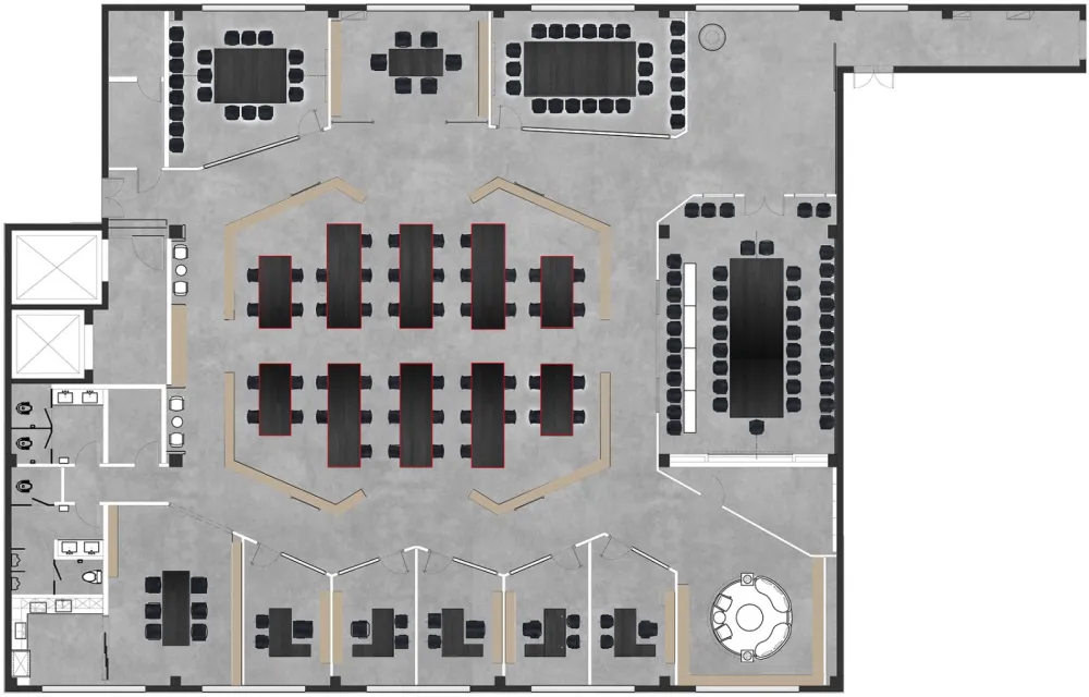 明道照明办公空间设计，广州 / 壹同创意