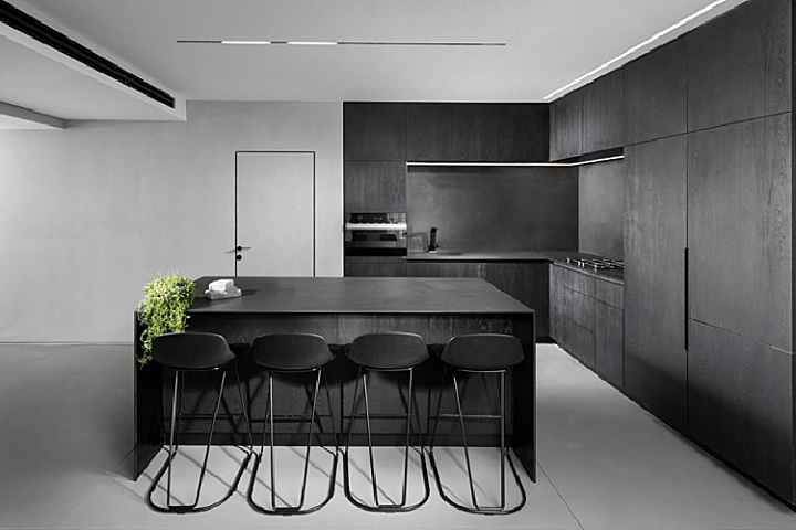 黑白都会风!耶路撒冷76m²极简风公寓 Erez Hyatt