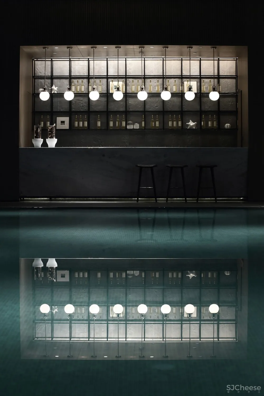 造价6500/㎡顶级售楼中心设计丨呈现出空间美感契合的精美质感