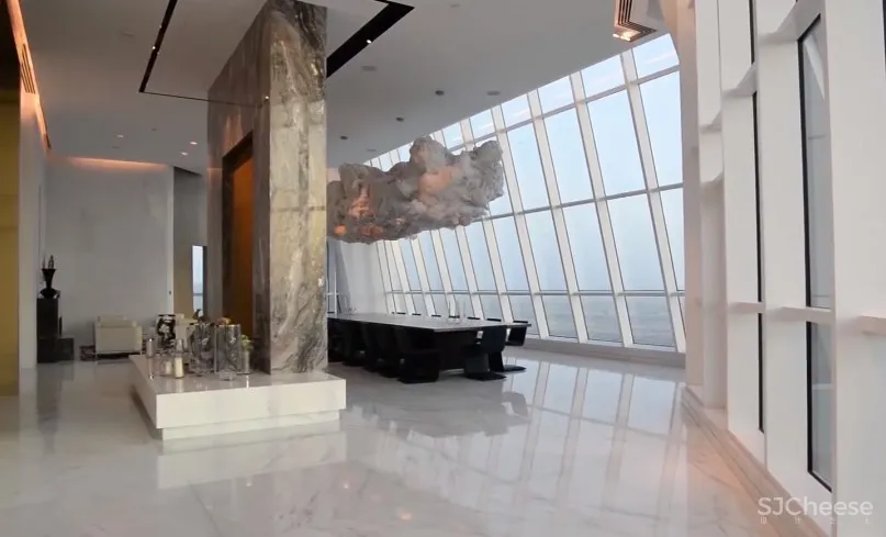 迪拜 3500m² 顶层复式,售价 2.5 亿丨竟是这种简约范儿