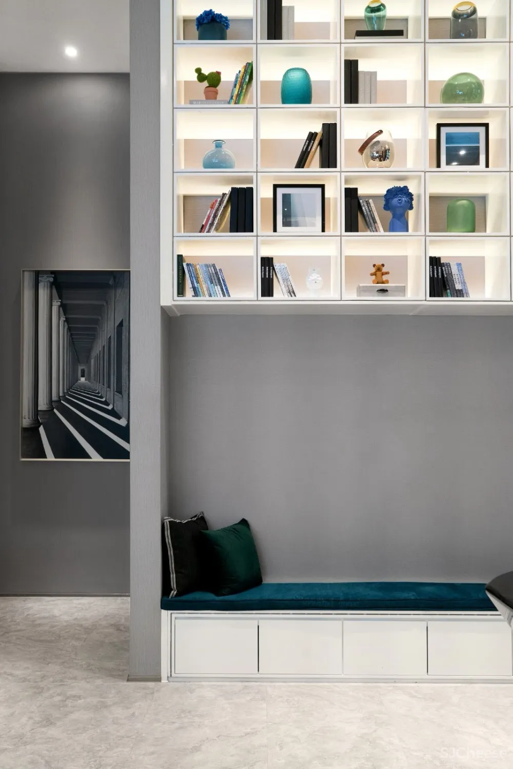 【柏舍设计新作】将Art Deco概念融入现代轻奢风的销售中心软装设计方案