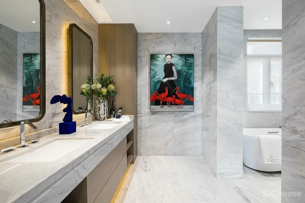 501㎡高雅简奢别墅样板间丨整个空间都弥漫着一种对艺术充满热爱