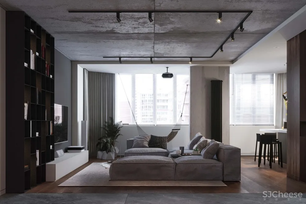 莫斯科117m²年轻女孩的现代风公寓 Geometrium