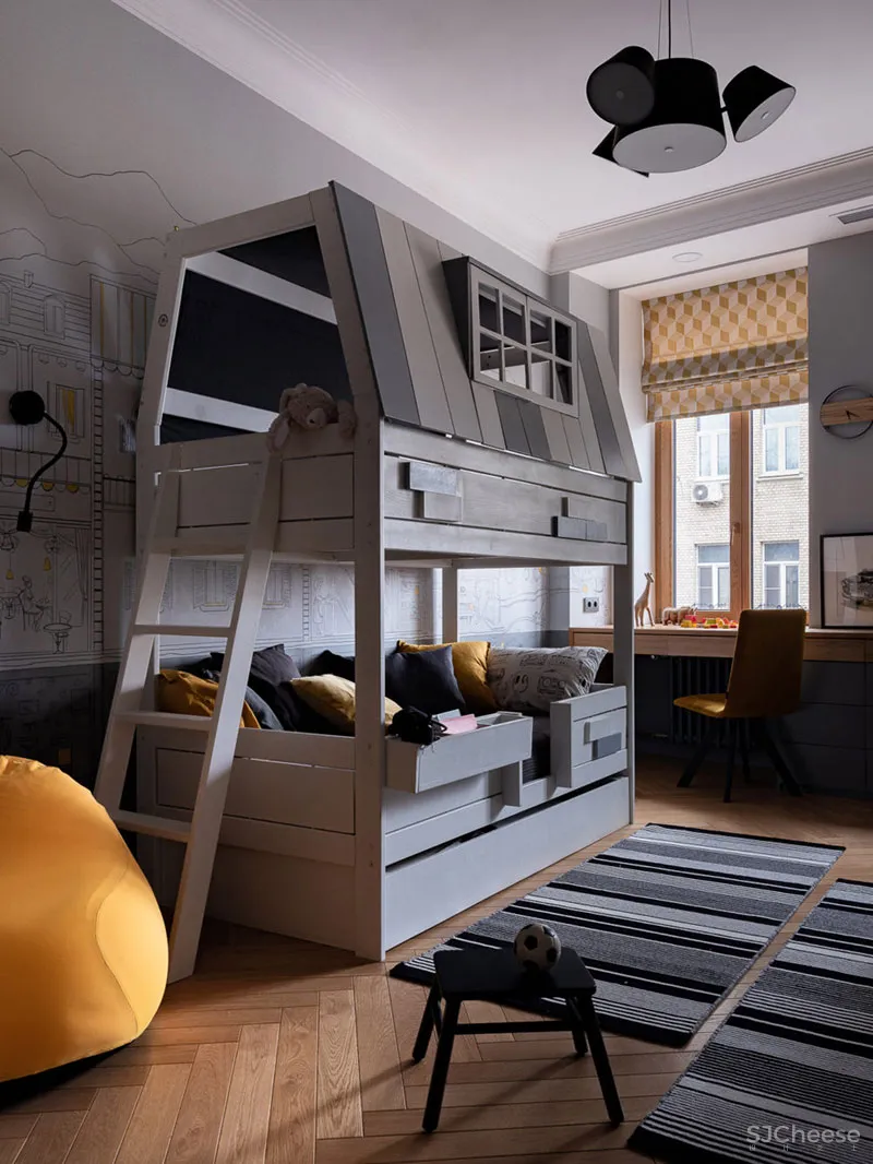 莫斯科一间135平米新艺术运动风格公寓设计