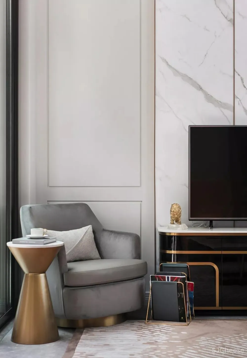 创时空设计 | 三层别墅的软装设计方案,享受生活的闲雅与安适!