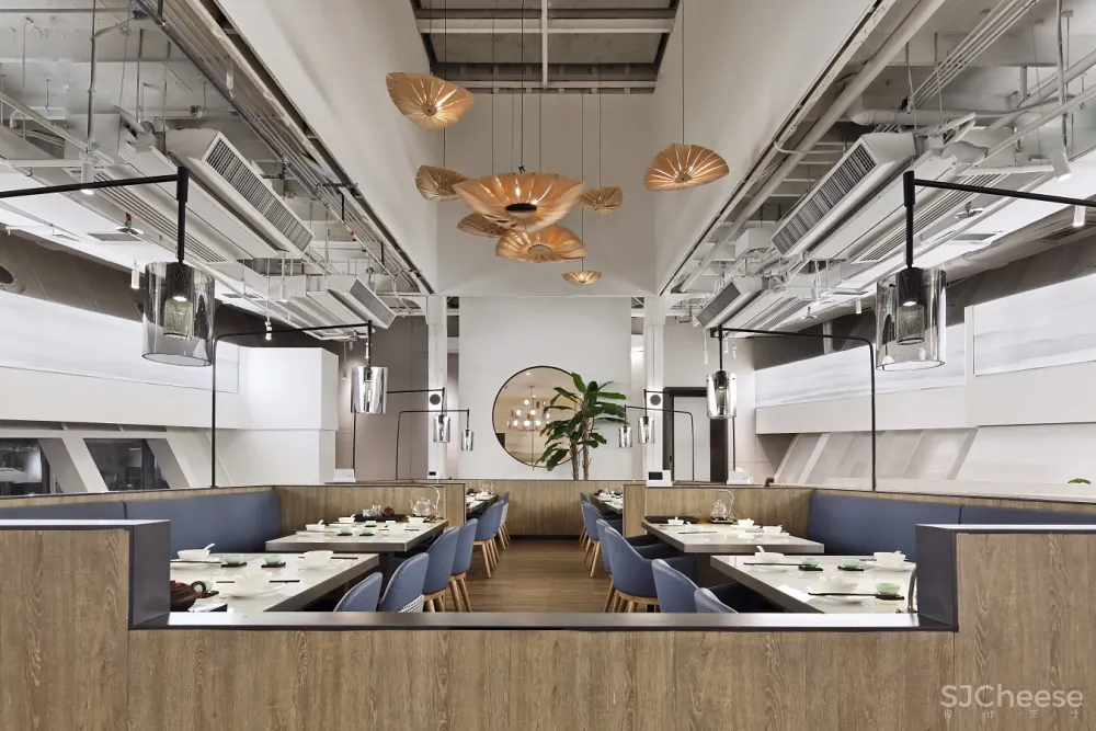 深圳餐厅空间设计【艺鼎新作】海上生明月，天涯共船说