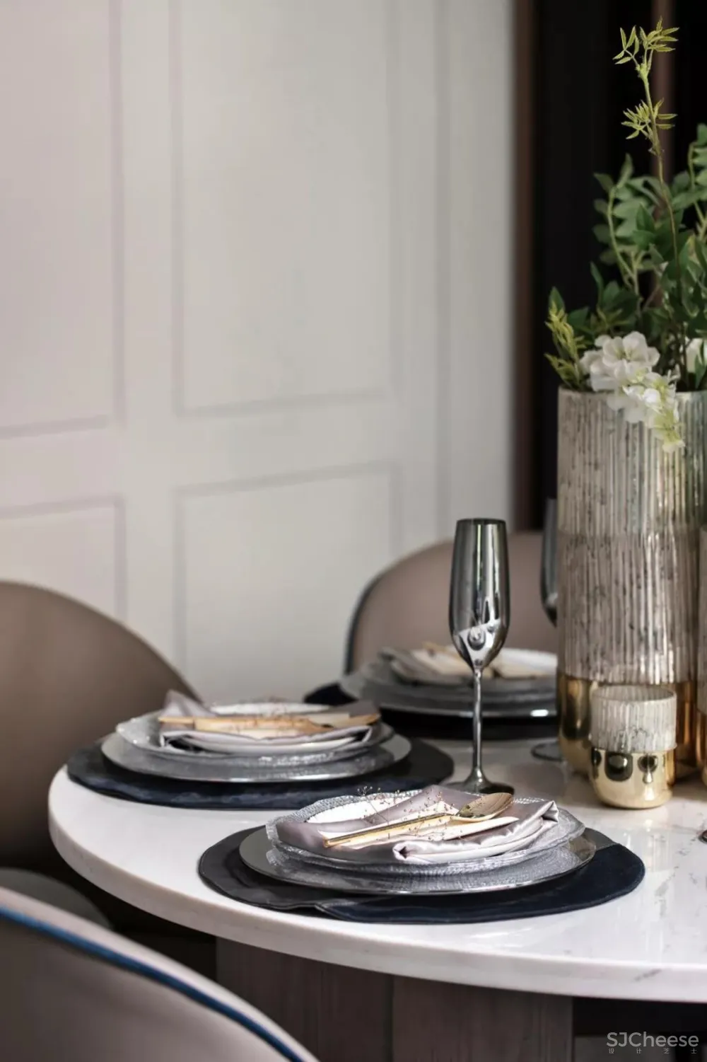 创时空设计 | 三层别墅的软装设计方案,享受生活的闲雅与安适!