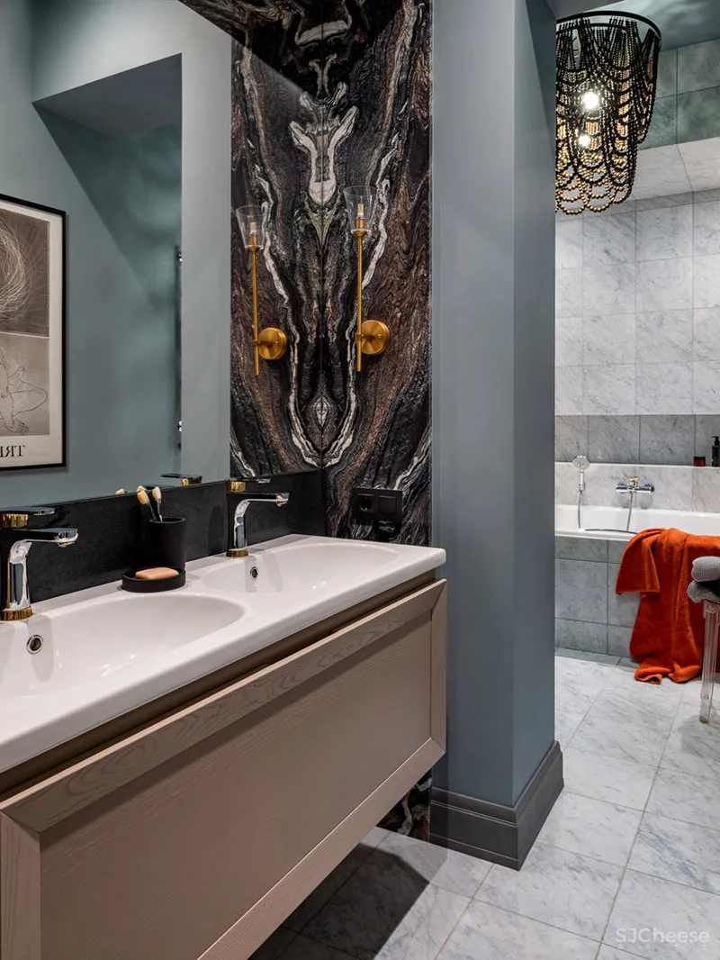 莫斯科一间135平米新艺术运动风格公寓设计