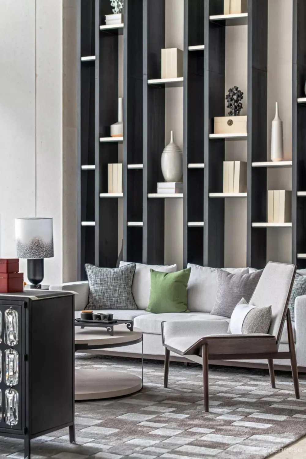 李益中空间设计新作 | 1000㎡俊逸灵动的美学馆体验式的“去销售化”售楼空间,融功能性于艺术氛围中!