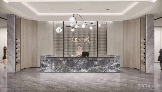 新作 | 1600㎡现代中式轻奢美学体验营销中心