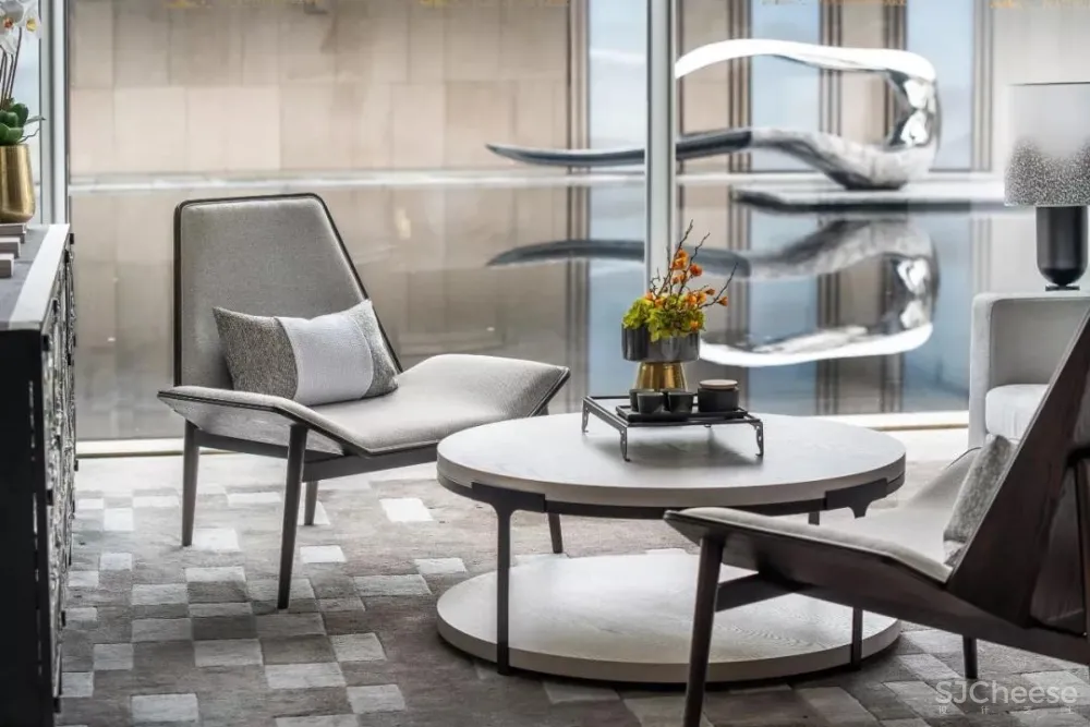 李益中空间设计新作 | 1000㎡俊逸灵动的美学馆体验式的“去销售化”售楼空间,融功能性于艺术氛围中!