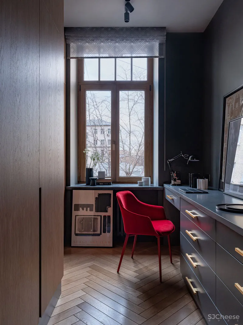 莫斯科一间135平米新艺术运动风格公寓设计