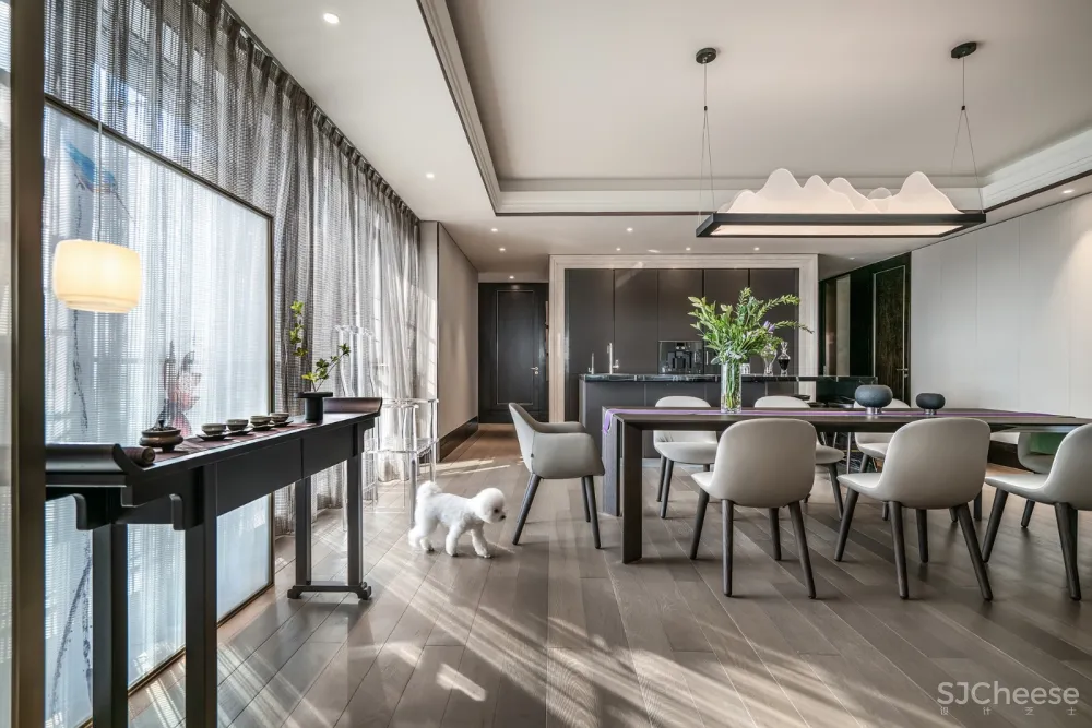 鸿艺源设计丨深圳壹方中心私宅:静雅新中式,风韵自清逸