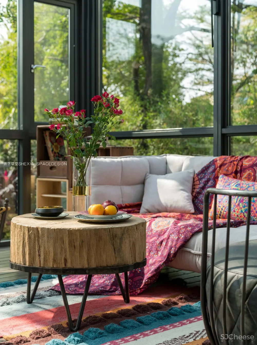 【宁洁设计作品 | 一半冷艳 · 一半迷红 】