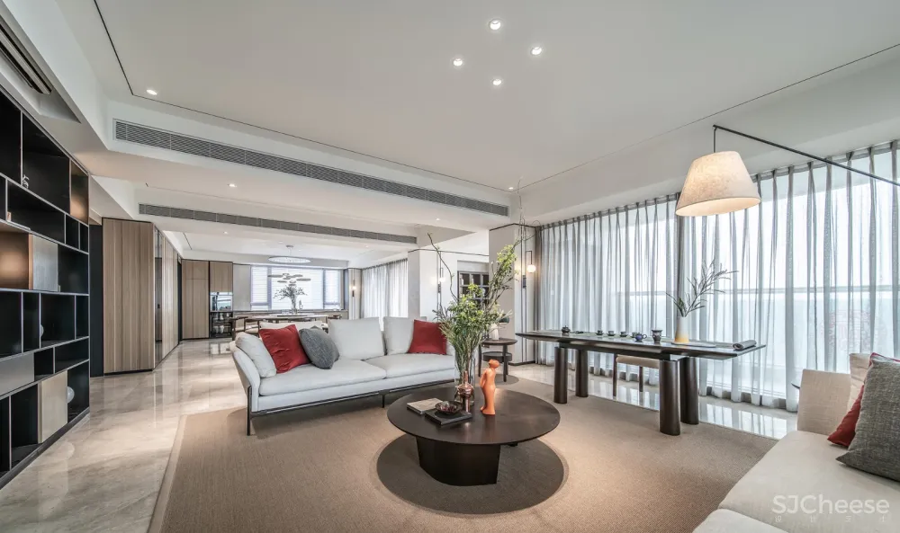 鸿艺源设计丨深圳壹方中心私宅:静雅新中式,风韵自清逸