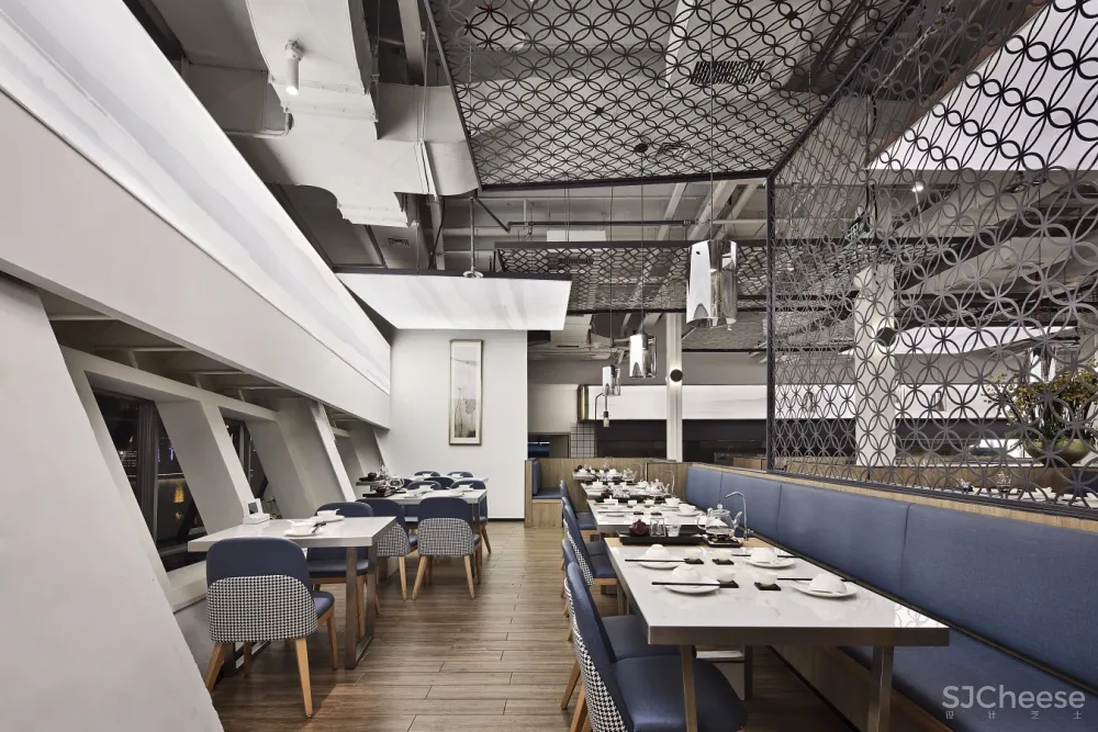 深圳餐厅空间设计【艺鼎新作】海上生明月，天涯共船说