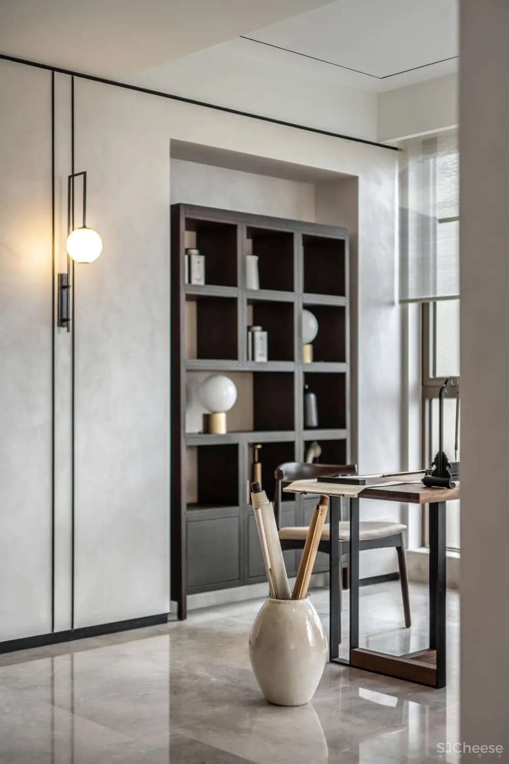 鸿艺源设计丨深圳壹方中心私宅:静雅新中式,风韵自清逸