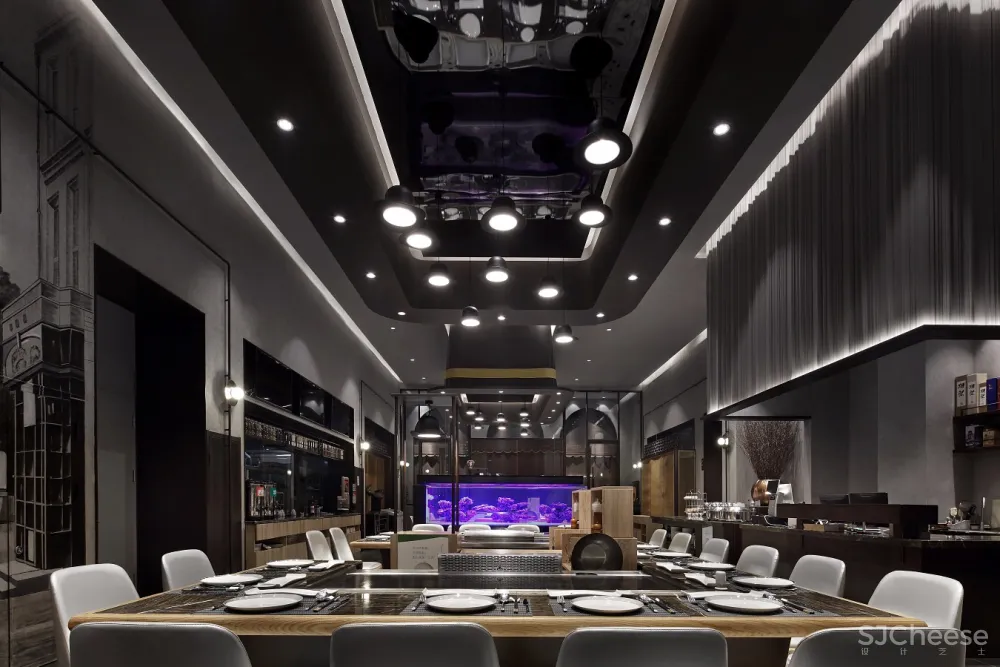 餐饮空间设计，艺鼎新作，雅玛花式铁板烧