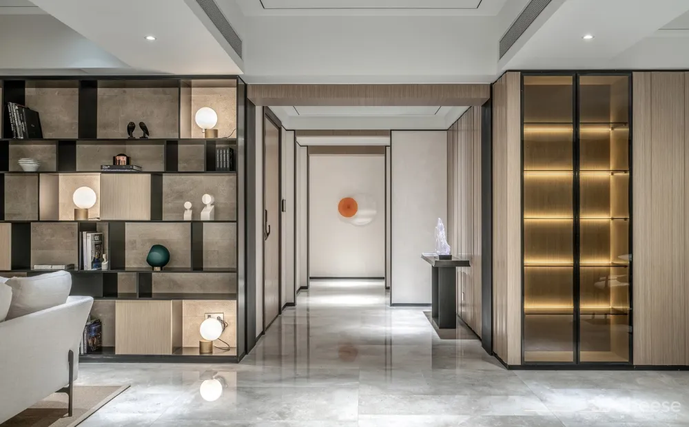 鸿艺源设计丨深圳壹方中心私宅:静雅新中式,风韵自清逸