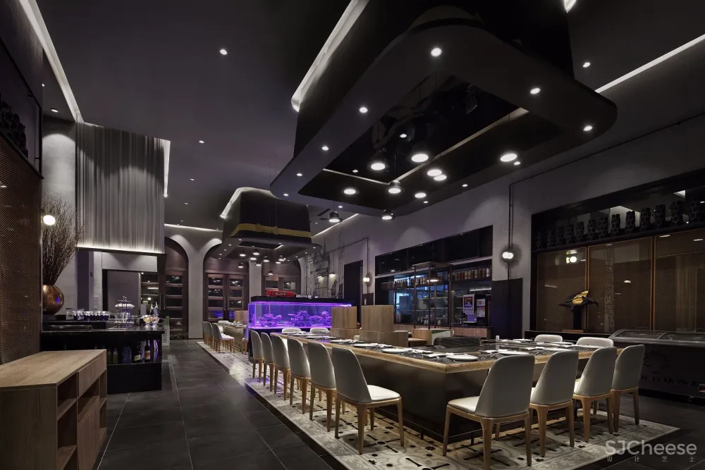餐饮空间设计，艺鼎新作，雅玛花式铁板烧